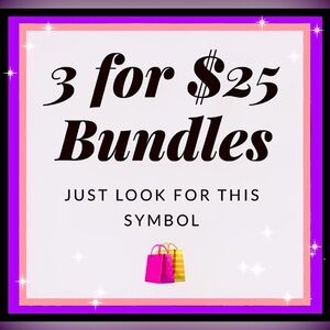 🛍️🛍️🛍️Special Bundle Deal - 3 Items for $25!! 🛍️🛍️🛍️